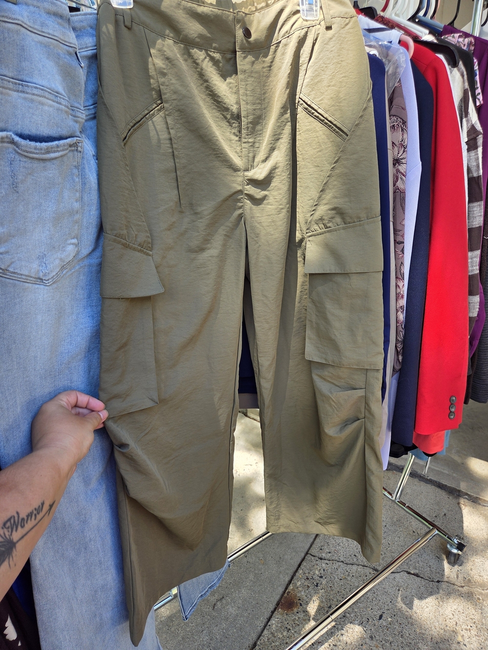 HALARA Olive Green Casual Pants